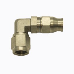 90° SS PTFE Teflon Hose End Stainless Steel AN4