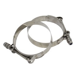 T-Bolt Hose Clamps "88-96mm" (Suits 83mm ID Silicone Hose) (Pack Of 2)