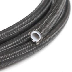 250 Series Black Nylon PTFE Teflon Braided Stainless Steel Hose AN4 Per Metre