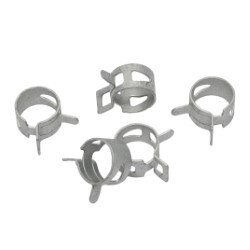 Spring Hose Clamps "11mm" (Suits 5mm ID Silicone Vacuum Hose) (Pack Of 5)