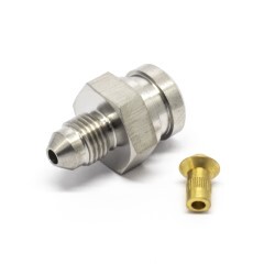 Brake Joiner Lug With Clip Recess 3/8-24 To Male AN3 Stainless Steel
