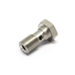 Banjo Bolt Stainless Steel " 1mm " Restrictor 7/16-24" ( 23mm UHL ) "Turbo Oil Feed"