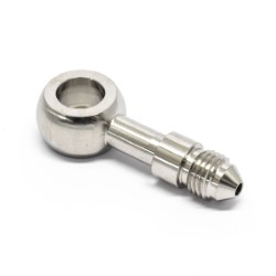 Banjo Straight 10mm ID To Male AN4 (Long) Stainless Steel