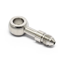 Banjo Straight 11.2mm (7/16 ) ID To Male AN4 (Long) Stainless Steel