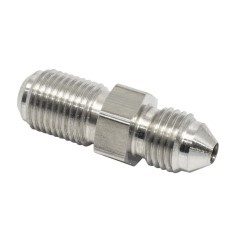 Inverted Flare Dual Seat 3/8-24 To Male AN3 Stainless Steel