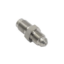 Inverted Flare 7/16-24 To Male AN4 Restrictor " 1mm " Stainless Steel (Garrett Turbo Oil Feed)