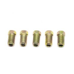 Brake Tube Nuts Male 3/8-24 To 4.76mm (3/16) Hardline Long Zinc (Pack 5 )