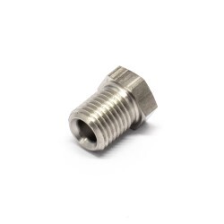 Brake Tube Nuts Male M10x1.0mm To 4.76mm (3/16) Hardline Stainless Steel