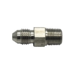 Straight 1/8 NPT To Male AN3 Stainless Steel