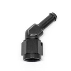 45º Degree Barb 5/16 To Female AN6 (Black)