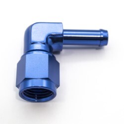 thumbnail image 2 of Yibei-Tech 90 Degree AN6 Female To 3/8" (10mm) Barb Hose Adapter – Black Aluminum Fitting 2 of 6