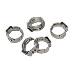 Single Ear Hose Clamps "10.1-11.8mm" Stainless Steel