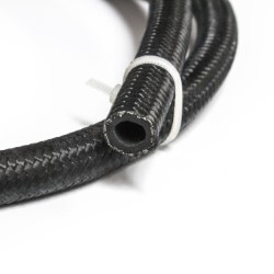 450 Series Black Nylon Over Stainless Steel Braided Hose AN4 Per Metre
