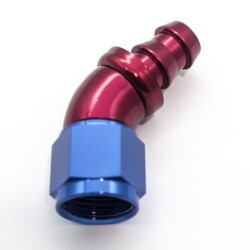 45° Degree Push Lock Hose End AN10