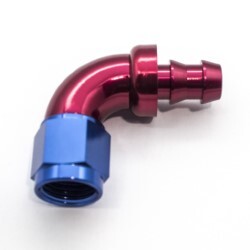 90° Degree Push Lock Hose End AN4