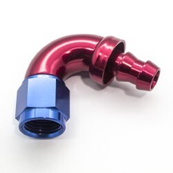 120° Degree Push Lock Hose End AN6