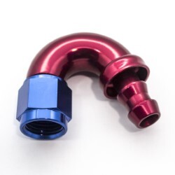 150° Degree Push Lock Hose End AN6