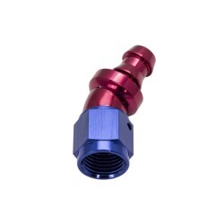 30° Degree Push Lock Hose End AN6
