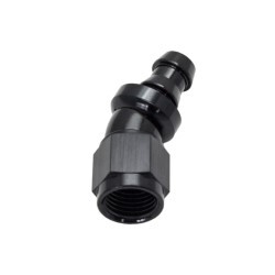 30° Degree Push Lock Hose End AN6 (Black)