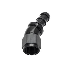 30° Degree Push Lock Hose End AN12 (Black)
