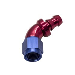 60° Degree Push Lock Hose End AN6