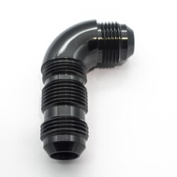 90º Degree Full Flow Bulkhead AN12 (Black)