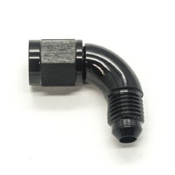 90° Degree Female To Male Flare AN4 (Black)