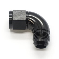 90° Degree Female To Male Flare AN10 (Black)