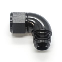 90° Degree Female To Male Flare AN12 (Black)