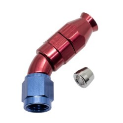 45° Degree Full Flow PTFE Teflon Hose End AN4
