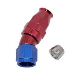 30° Degree Full Flow PTFE Teflon Hose End AN8