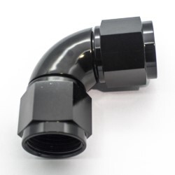 90º Degree Full Flow Female Coupler AN12 (Black)