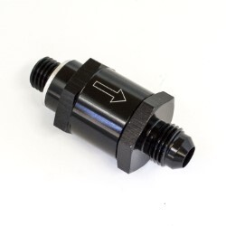 Fuel Pump Check Valve M10X1.0mm To 6AN (Black)