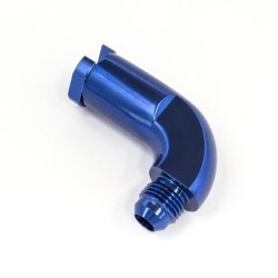 EFI Fuel Fitting 90 Degree 3/8 ID Tube To Male AN8