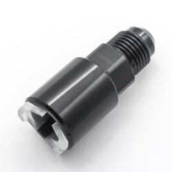 EFI Fuel Fitting 5/16 ID Tube To Male AN6 (Black)