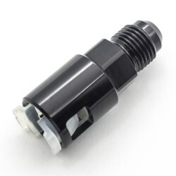 EFI Fuel Fitting 3/8 ID Tube To Male AN6 (Black)