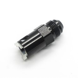 EFI Fuel Fitting 3/8 ID Tube To Male AN8 (Black)