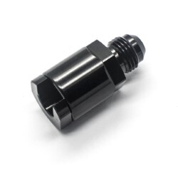 EFI Fuel Fitting Screw On Type 3/8 ID Tube To Male AN6 (Black)