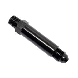 Long Straight 1/8 NPT To Male AN4 (Black)
