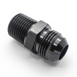 Straight 1/2 NPT To Male AN6 (Black)