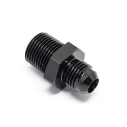Straight 3/4 NPT To Male AN8 (Black)