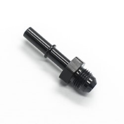 EFI Fuel Fitting 5/16 Male Tube To Male AN6 (Black)