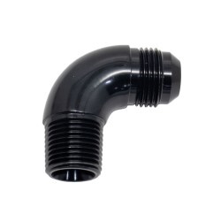 90° Degree 3/8 NPT To Male AN10 (Black)