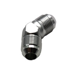 Male 45° Degree Flare Union AN8 (Silver) 