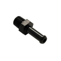 Male 1/8 NPT To 1/4 ( 6mm ) Male Barb (Black)