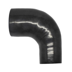 Silicone Hose Reducer 90 Degree 76-83mm (3.0”-3.25”) ID (Black)