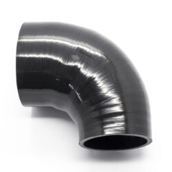 Silicone Hose Reducer 90 Degree 76-102mm (3.0”-4.0”) ID (Black)