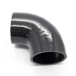 Silicone Hose Joiner 90 Degree 76mm (3.0”) ID (Black)