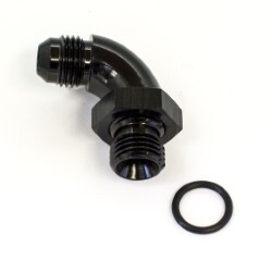 90 Degree ORB AN8 To AN8 (Black)