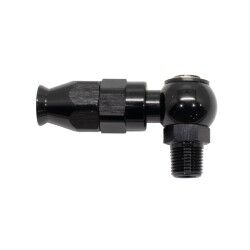 Banjo Male 1/8 NPT To PTFE Hose End AN4 (Black)